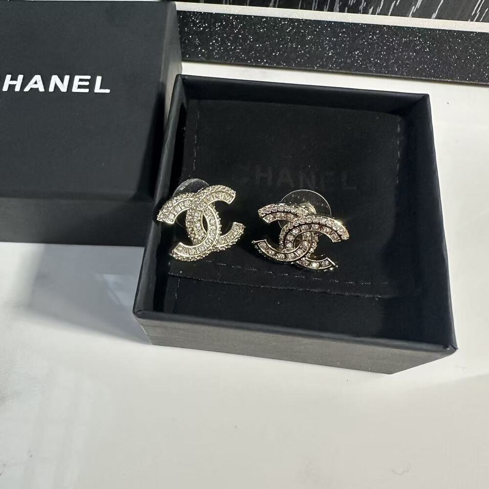 ✨ Chanel Red Double-C Stud Earrings